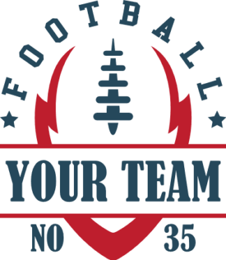 Personalized Football team name and number, tshirt design - free svg file for members