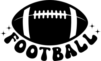 American football ball clipart image - free svg file for members
