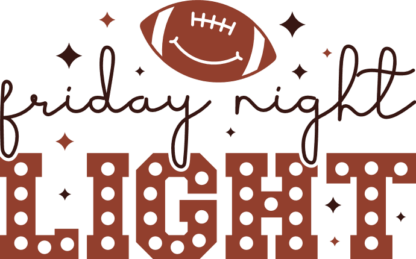 Friday night, light, football fan tshirt design - free svg file for members