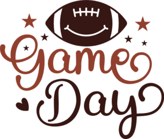 Game day, American football day tshirt design - free svg file for members