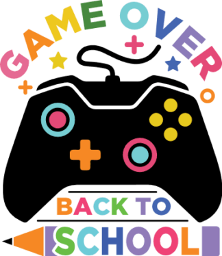Game over, back to school, video game, funny kids tshirt design - free svg file for members