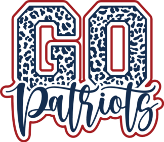 Go patriots, leopard skin design, american footbal fan t shirt design - free svg file for members