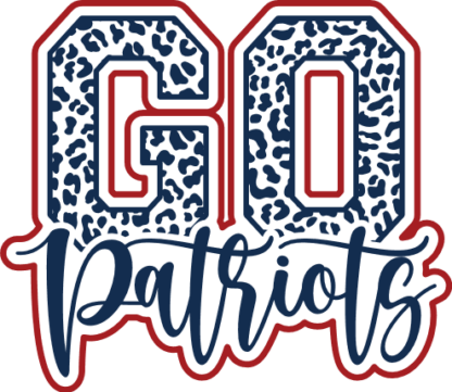 Go patriots, leopard skin design, american footbal fan t shirt design - free svg file for members