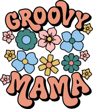 Gift For New Mother, Groovy mama, tshirt design - free svg file for members