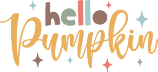 Hello pumpkin, farmhouse autumn decor - free svg file for members