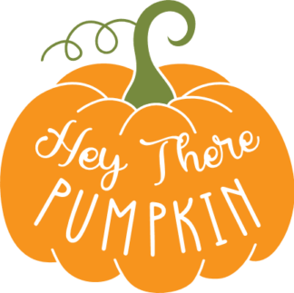 Hey there pumpkin, clipart image, farmhouse fall decor - free svg file for members