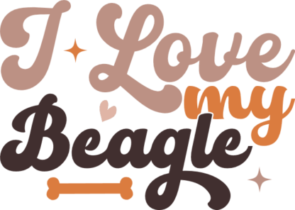 I love my beagle, gift for dogs lover - free svg file for members