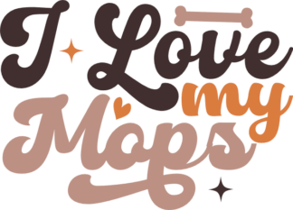 I love my mops, tshirt design for dogs lover - free svg file for members