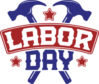 Labor day, crossed hammers, t-shirt design - free svg file for members