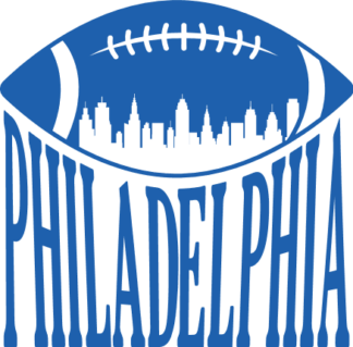 Philadelphia sign, football team shirt design - free svg file for members