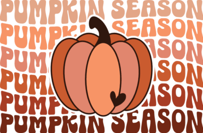 Pumpkin season, echo stacked text, fall tshirt design - free svg file for members
