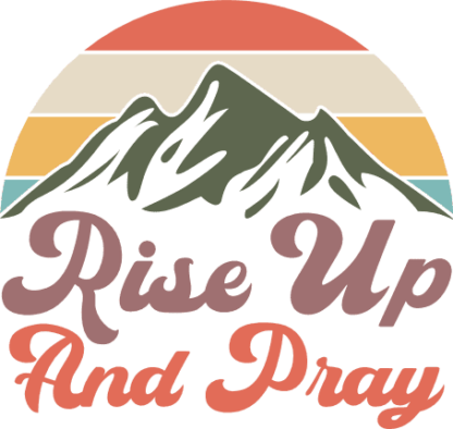 Rise up and pray, Christians tshirt design - free svg file for members