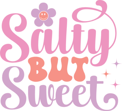 Salty but sweet, Funny Summer Vacay Shirt Design - free svg file for members