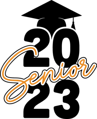 Senior 2023 and graduation hat, tshirt design - free svg file for members