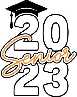 Senior 2023, graduation tshirt design - free svg file for members