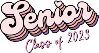 Senior Class of 2023, high school, girly t shirt design - free svg file for members