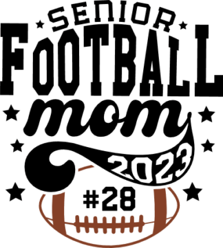 Personalized senior football mom 2023, football fan tshirt design - free svg file for members