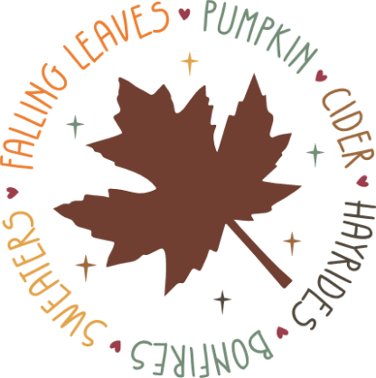 Sweaters, falling leaves, pumpkin, cider, hayrides, bonfires, fall tshirt design - free svg file for members