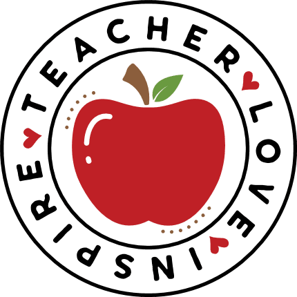 Teacher, love, inspire, apple clipart image, gift for teacher - free svg file for members