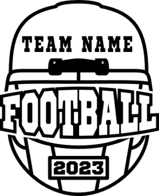 Personalized football team 2023, helmet - free svg file for members
