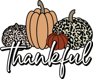 Thankful, pumpkins clipart image, autumn tshirt design - free svg file for members