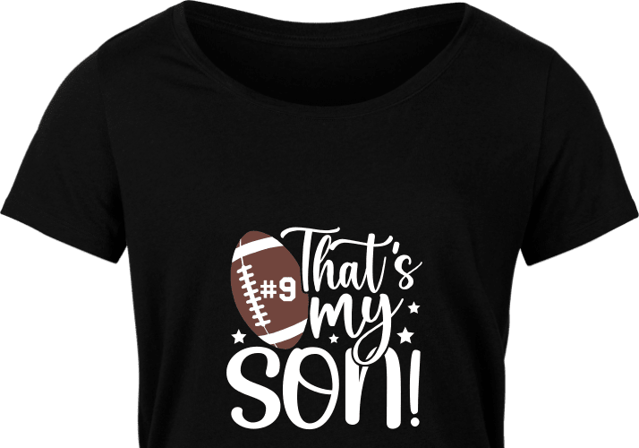 football t-shirt design, thats my son, custom number - free svg file ...