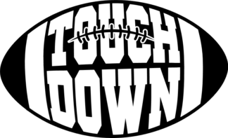 American football ball, Touchdown sign - free svg file for members