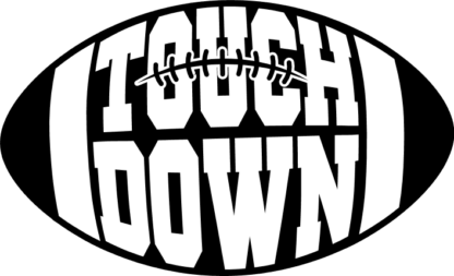 American football ball, Touchdown sign - free svg file for members