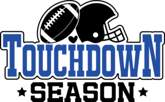 Touchdown season, American football ball and helmet, tshirt design - free svg file for members