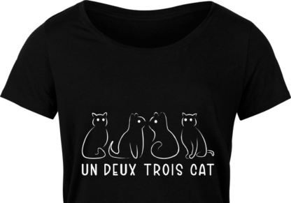 Un deux trois cat, t shirt design for cats lover - free svg file for members