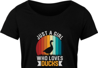Just a girl who loves ducks, Farm life lover tshirt design - free svg file for members