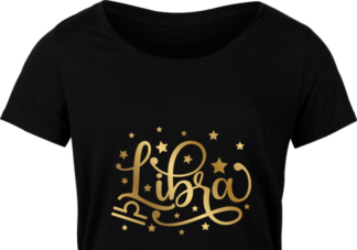 Birthday tshirt design, Libra sign, golden png for sublimation - free svg file for members