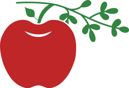 Apple with leaf clipart image - free svg file for members
