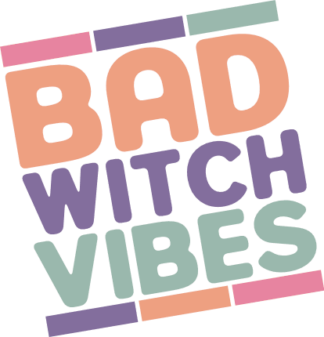 Bad witch vibes, Funny Halloween tshirt design - free svg file for members