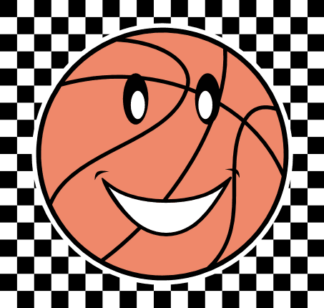 Basketball ball smiley, basketball lover hoodie design - free svg file for members