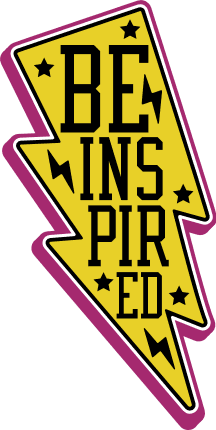 Be inspired, thunderbolt, motivational sayings - free svg file for members