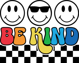 Be kind, smiley emojis clipart image, positive vibes tshirt design - free svg file for members