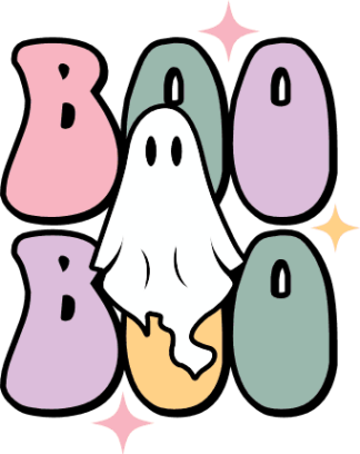 Boo, boo, ghost, Halloween vibes, tshirt design - free svg file for members