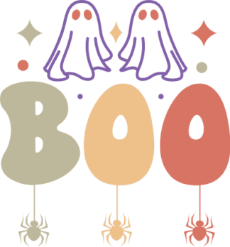 Boo sign, ghosts, Halloween hoodie design - free svg file for members