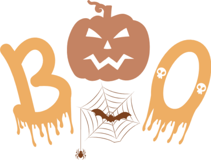 Drippy Boo sign, pumpkin, Halloween hoodie design - free svg file for members