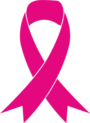 Pink ribbon clipart image, breast cancer awareness month - free svg file for members
