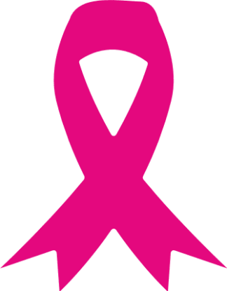 Pink ribbon clipart image, breast cancer awareness month - free svg file for members