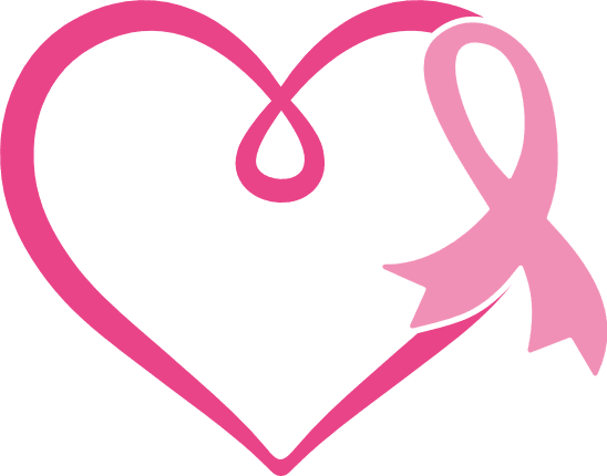 Breast Cancer Awareness, Heart Ribbon clipart image - free svg file for  members - SVG Heart