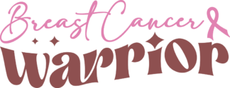 Breast cancer warrior, awareness tshirt design - free svg file for members