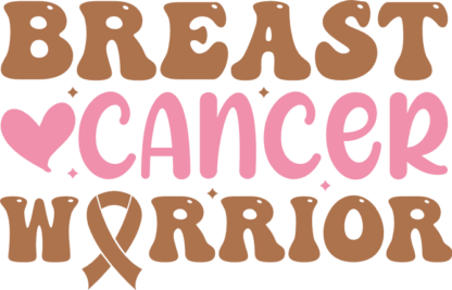 Breast cancer warrior, awareness tshirt design - free svg file for members
