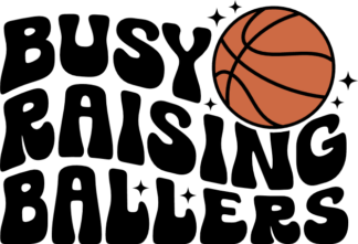 Busy raising ballers, basketball lover mom tshirt design - free svg file for members