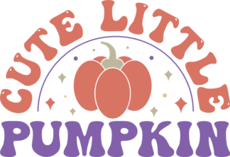 Cute little pumpkin, Halloween baby onesie design - free svg file for members