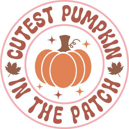 Cutest pumpkin in the patch, fall hoodie design - free svg file for members