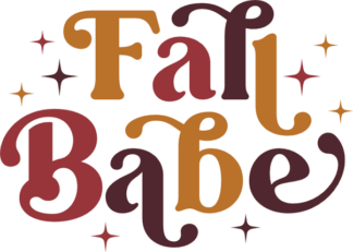 Fall babe, fall tshirt design for her - free svg file for members