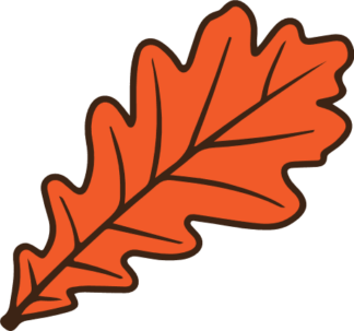 Fall oak leaf clipart image - free svg file for members
